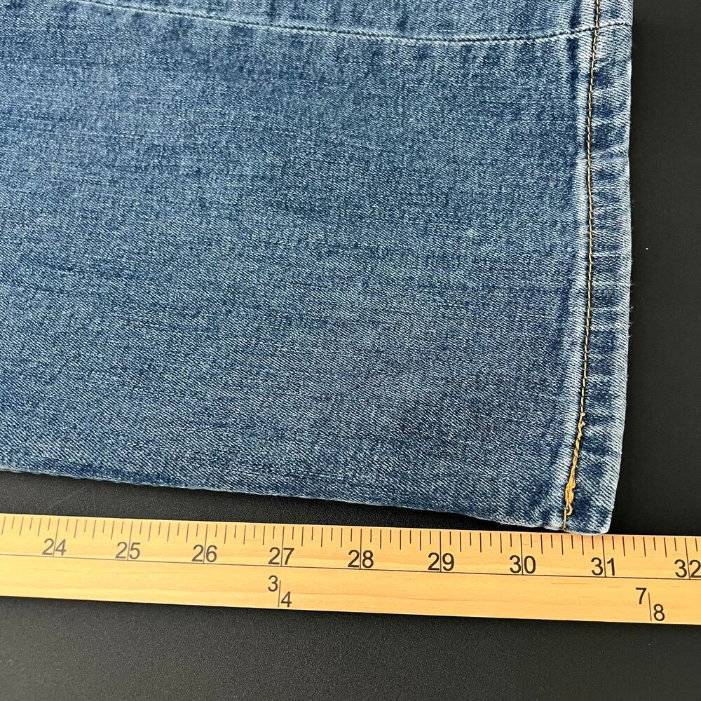 Levi's 505 Straight Leg Relaxed Fit Blue Denim Jeans | Men's Size 42X32 - Picture 10 of 11
